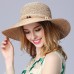Summer Sweet Sun Flower Wide Brim Cap  Outdoor Beach Casual Elegant Sun Hat  eb-98075515